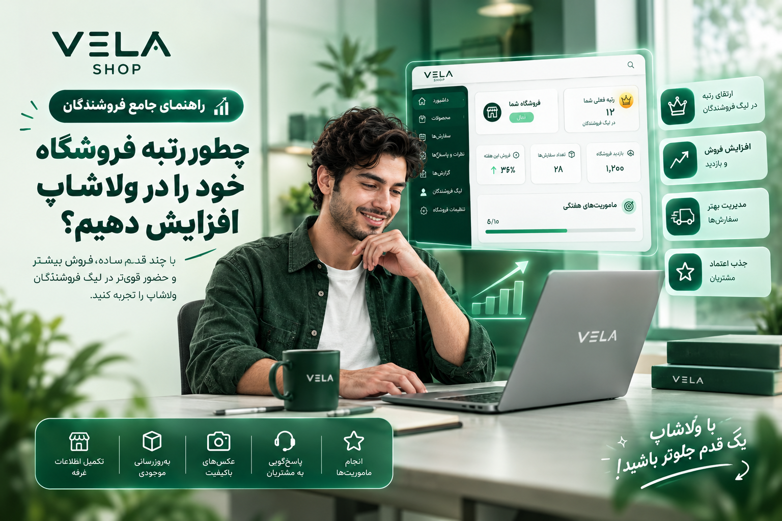 چطور رتبه فروشگاه خود را در ولاشاپ افزایش دهیم؟